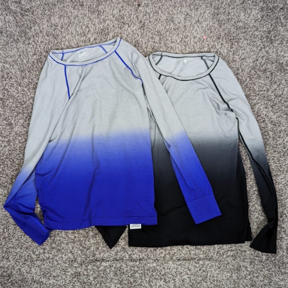 Everlast Striped Long Sleeve Athletic Top Size S